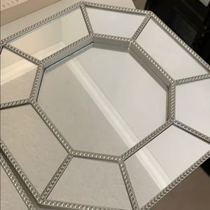 Gorgeous modern lux glam octagon mirrors set of 4